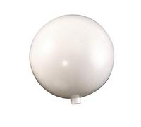Lealoo Grande Boule en Plastique Blanc, Ø 20 cm, avec Ouverture pour Fixation 15mm