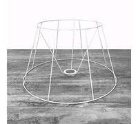 Lealoo Grande Carcasse Abat-Jour Tambour 60 cm, Armature Cone 10 Branches en epoxy anticorrosion, pour E27