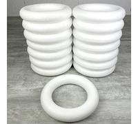 Lealoo Gros lot 15 Anneaux polystyrène diam. 20 cm, Couronnes Styro Plein, bouées Haute densité