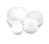 Lealoo Gros lot 4 Grandes Boules 50, 40, 30 et 20 cm en polystyrène, séparables, Sphères Creuses sécables en Styropor Blanc