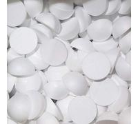 Lealoo Lot 50 Petites Demi Boules polystyrène diamètre 4cm/40mm, Dôme Plein en Styro Blanc