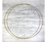 Lealoo Lot de 2 Grands Cercles métalliques doré Ancien, diam. 80 cm pour Abat-Jour, Anneaux epoxy Attrape rêves Gold