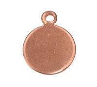 Lealoo Pendentifs Ronds en Cuivre pour Émaillage, 10 mm, 0,8 mm d'Épaisseur, Lot de 10