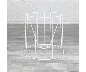 Lealoo Petite Carcasse Abat-Jour Américain 20 cm, Armature Cone 8 Branches en epoxy anticorrosion, pour E14