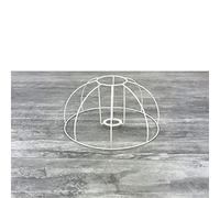 Lealoo Petite Carcasse Abat-Jour Cloche 20 cm, Armature Dôme 8 Branches en epoxy anticorrosion, pour E14