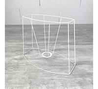 Lealoo Petite Carcasse Abat-Jour Pans coupés 24x11.5/30x17x23 cm, Armature Ovale rectangulaire, pour E27