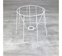 Lealoo Petite carcasse Abat-Jour Tambour 20 cm, Armature Cone 8 Branches en epoxy anticorrosion, pour E14