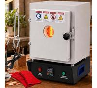 lealovengzh Four de Décirage Électrique 1750W 1150°C, Commande PID et Fenêtre - Cire Perdue, Fusion Métaux Précieux, Orfèvrerie, Bijouterie, Émaillage, Atelier Artisanal, Hobby