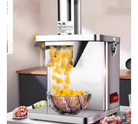 lealovengzh Hachoir à LéGumes éLectrique | Coupe-LéGumes éLectrique Automatique Robuste avec 5 Lames + Trancheuse/RâPe - Moteur 250w, Construction en Acier Inoxydable - pour Restauration