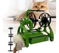 lealovengzh Rouet éLectrique MéNager,Kit De Filage éLectrique Domestique, avec PéDale Et 3 Bobines - Machine à Filer Automatique 800 TR/Min pour Laine, Poils De Chien Et Fibres Green