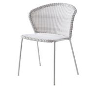 Lean chaise blanc avec coussin gris Cane-Line - 5711877084110