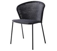 Lean chaise noir avec coussin gris Cane-Line - 5711877084103