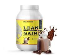 LEAN GAINER +50% Protéines Bi Sources Natives Enrichies en Minéraux, Prise de Masse Progressive, Récupération Optimisée - 1,5kg - Saveur Chocolat - Eric Favre