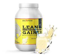 LEAN GAINER +50% Protéines Bi Sources Natives Enrichies en Minéraux, Prise de Masse Progressive, Récupération Optimisée - 1,5kg - Saveur Vanille - Eric Favre