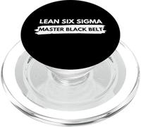 Lean Six Sigma Master Ceinture Noir PopSockets PopGrip pour MagSafe