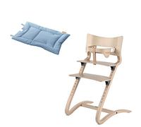 Leander Chaise haute pour enfant avec arceau bébé et coussin Bleu