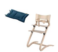 Leander Chaise haute pour enfant avec arceau bébé et coussin Bleu foncé