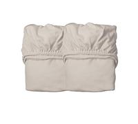 Leander - Lot de 2 draps housse lit bébé et junior - Cappuccino