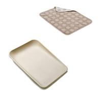 Leander Matty Coussin à langer couleur cappuccino + surmatelas de couleur cappuccino