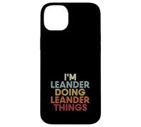 Leander Name Leander Personalized Name First Given Coque pour iPhone 14 Plus