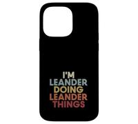 Leander Name Leander Personalized Name First Given Coque pour iPhone 14 Pro Max