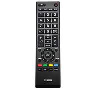 Leankle Télécommande CT-90326 pour Toshiba Téléviseurs 40LV675D, 40LV685D, 40LV713B, 40LV833G, 40LV933B, 42AV635D, 42HL833B, 42HL833G, 42HL833N, 42RV635DB, 42SL738B, 42SL738G, 50L2436DB