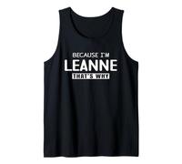 Leanne Personalized Birthday Idea Girl Women Name Leanne Débardeur