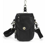 Le'aokuu Hommes Cuisse Sac à bandoulière Pack Voyage Pêche Randonnée Vélo À L'Extérieur Messager Sacs à la Taille Sports (269 B1 Noir)