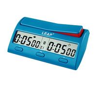 LEAP Horloge d'échecs numérique avec 7 types 38 modes pour le réglage de l'heure, y compris un compte à rebours ou des fonctions horaires, bleu