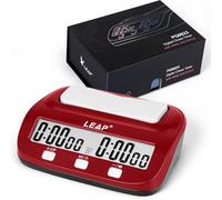 LEAP Horloge d'échecs numérique professionnelle pour jeux de société avec fonction multifonction