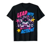Leap Into Action - Grenouille de karaté - Neon Kids T-Shirt