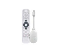 STRONG - Streaming Box Android TV 4K UHD - Leap-Neve - Clé HDMI Google TV - Connexion WiFi 6 1200 Mbps - Chromecast Built-in - Compatible Assistant Vocal Google - Dolby Vision-Atmos - Blanc