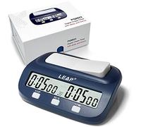 LEAP PQ9923 Horloge d'échecs numérique professionnelle avec temps bonus et fonctions de retard Idéal pour les échecs I-Go et les échecs chinois