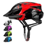 LeapBeast Casque Protecteur de Vélo pour Enfants, Casque Léger avec Visière, Ajustable Casques de Sport 5-13 Ans pour Filles et Garçons Cadeau (Rouge, M (55-58cm))