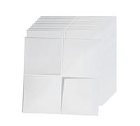 LeapBeast Lot de 12 Panneaux Muraux Texturés 3D,Dalles Murales Décoratives Salon,pour décoration murale intérieure en blanc, décoration murale en PVC