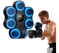 LeapBeast Machine de Boxe Musicale, Music Boxing Machine avec Gants de Boxes, Smart LED, Soutien Bluetooth, Cible de Boxe Murale pour Adultes et Enfants 9 Vitesses & 11 Modes