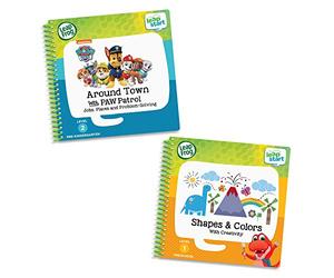 LeapFrog LeapStart 2 Book Combo Pack: Shapes & Colors & Around Town with PAW Patrol,Multicolor