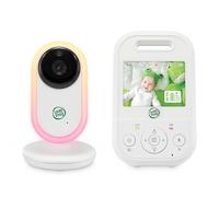 LeapFrog LF2413 Moniteur vidéo pour bébé avec caméra. Portée de 300 m, Moniteur pour bébé avec écran Couleur IPS de 2,8", Sons apaisants, Zoom 2X, capteur de température, Mode Activation du Bruit,