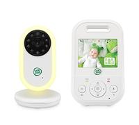 LeapFrog LF2423 Baby Monitor No WiFi, 2.8" Video Monitor, Baby Monitor Camera with Long Range, 2X Zoom, Temperature Sensor, Noise Activation Mode, Intercom