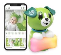 LeapFrog LF2911 Scout 1080p Full HD WiFi Moniteur bébé accès à Distance. Caméra panoramique et inclinable à 360 degrés, veilleuse Couleur, Sons apaisants, Conversation Audio bidirectionnelle, capteur