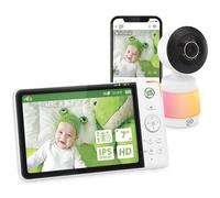 Leapfrog Moniteur de bébé Intelligent Wi-FI 7" avec vidéo Full HD 1080p, écran LCD 720p, Application Gratuite avec vidéo de Mouvement, détection de Son/Mouvement, Zoom panoramique, Vision Nocturne en