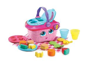 Leapfrog VTech - Panier de Pique-Nique Formes et Saveurs, Jouet à emboîter pour Enfants +1 an, Apprend à Trier, Ranger, Les manières, Version ESP