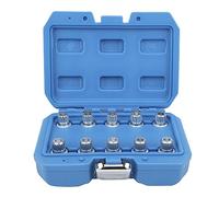 Leapiture 10 Pièces Jeu De Clés D'écrou De Roue De Blocage De Roue Kit D'installation D'extracteur D'écrou De Roue Kit De Douilles D'écrou De Roue Antivol pour 1 2 3 5 7 Série X1 X3 X4 X5 X6