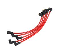 Leapiture 5Pcs 8mm Fils bougie d'allumage Câbles d'allumage Câbles de bougies HT en silicone rouge Câbles de bougies d'allumage Pièces d'allumage de rechange pour MGB 1800cc Modèles