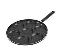Leapiture 7 trous antiadhésif poêle à frire moule à œufs burger ustensiles de cuisine multifonctionnel pour petit-déjeuner pour œufs au plat crêpes galettes