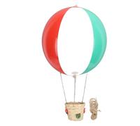 Leapiture Ballon à air chaud décoratif en osier, panier en rotin, ballon à air à suspendre, décoration de ballon à air chaud, réplique de ballon à suspendre