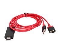 Leapiture Câble De Téléphone Portable Vers TV, HDMI HDTV 1080P Pour Câble Adaptateur AV, Connecteur De Convertisseur Universel Pour Tablette De Téléphone Portable