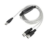 Leapiture Câble MIDI Adaptateur De Cordon MIDI Vers USB Convertisseur Midi Interface MIDI USB Câble MIDI Numérique LED Pour XP VISTa OS X Win7 électronique