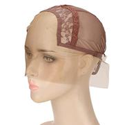 Leapiture Filet à perruque Filet à cheveux en dentelle de nylon Stocking Wig Cap U Part Adjustable Breathable for Performance Cosplay Makeup