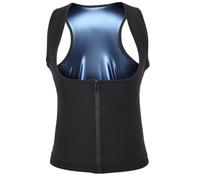Leapiture Gilet de Sauna Chauffant pour Femmes, modelant la Sueur, Respirant, entraîneur de Taille, Fermeture éclair, Corset de Sport, Confortable et léger (P/M)